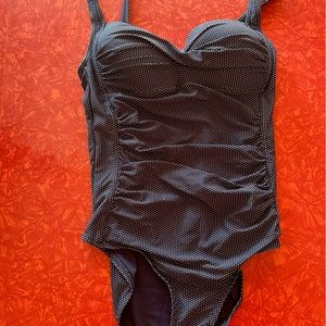 Cute retro navy swimsuit